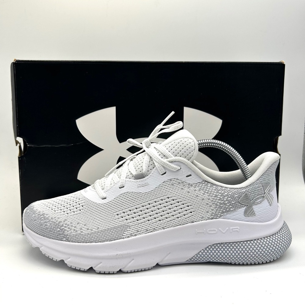 Under Armour HOVR Turbulence 2 Shoes Womens 11 White Athletic Running Sneakers